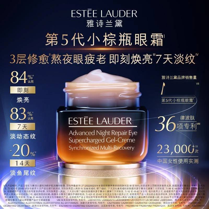 雅诗兰黛第五代小棕瓶熬夜眼霜淡化细纹黑眼圈  15ml